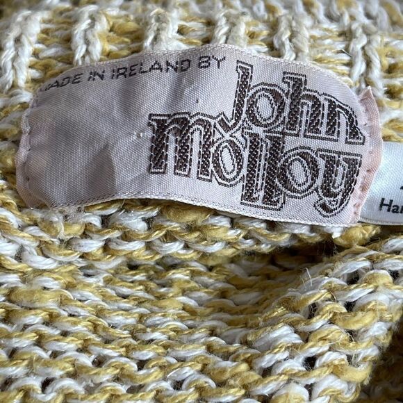 VTG John Molloy Irish Linen/Cotton Sweater Sz L - Picture 3 of 7